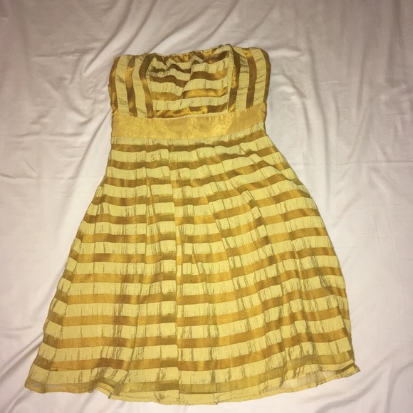 The Limited Yellow A-line Midi Dress - Picture 1 of 8